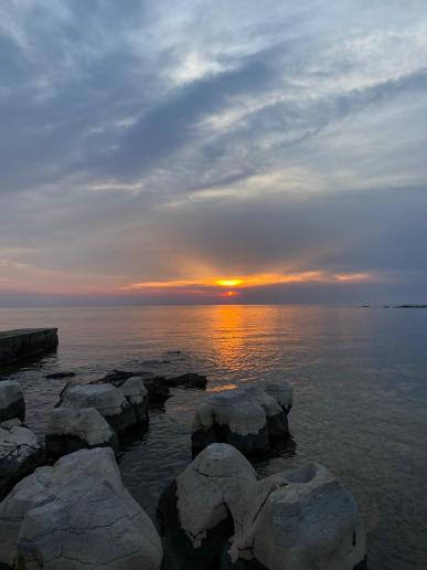 schöner Sonnenuntergang