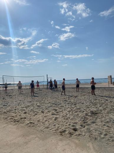 Beachvolleyball auf der Anlage