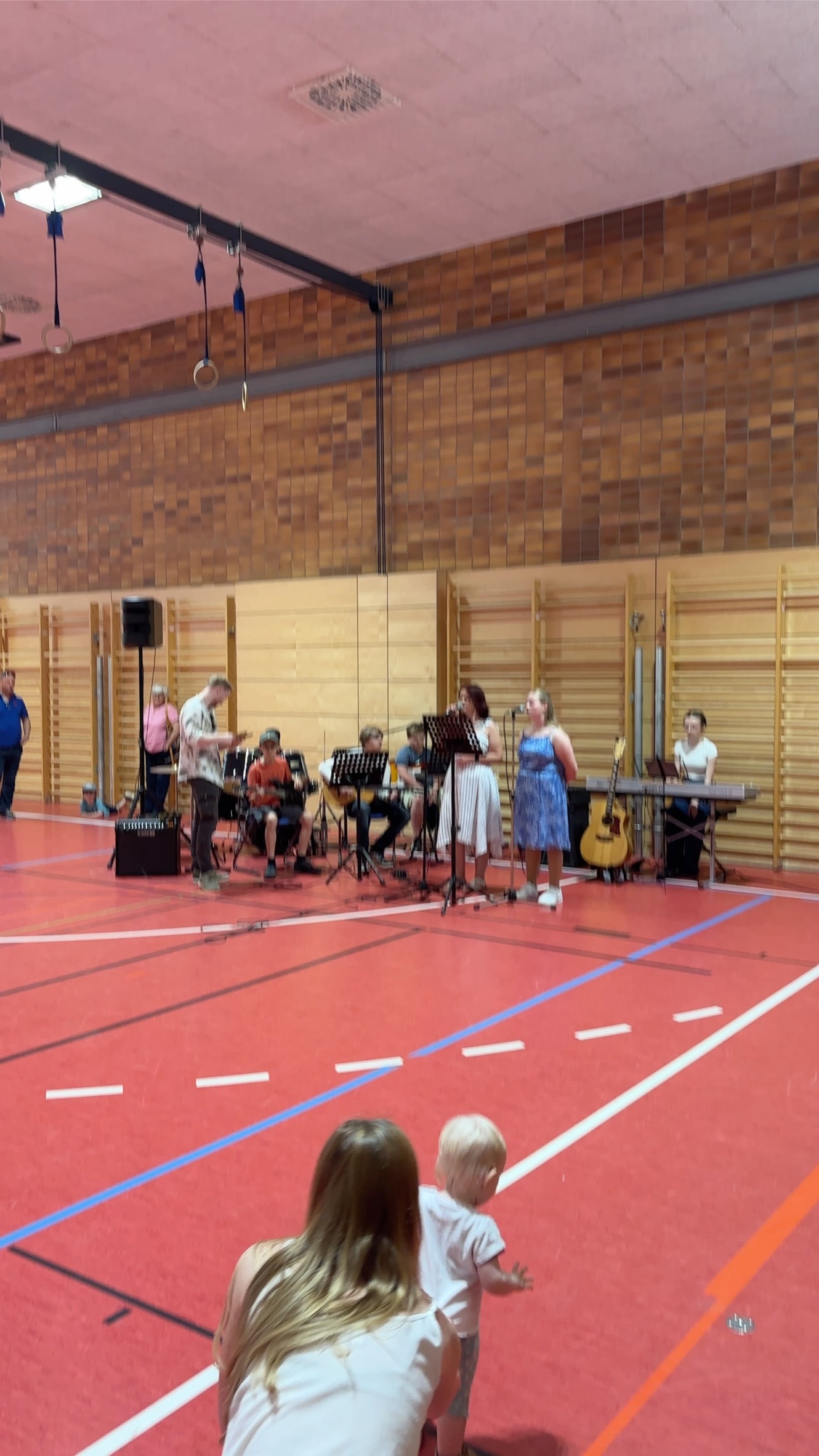 Auftritt der Schulband