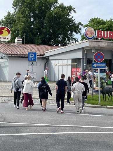 Pause auf der Hinfahrt